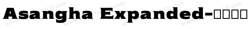 Asangha Expanded字体转换